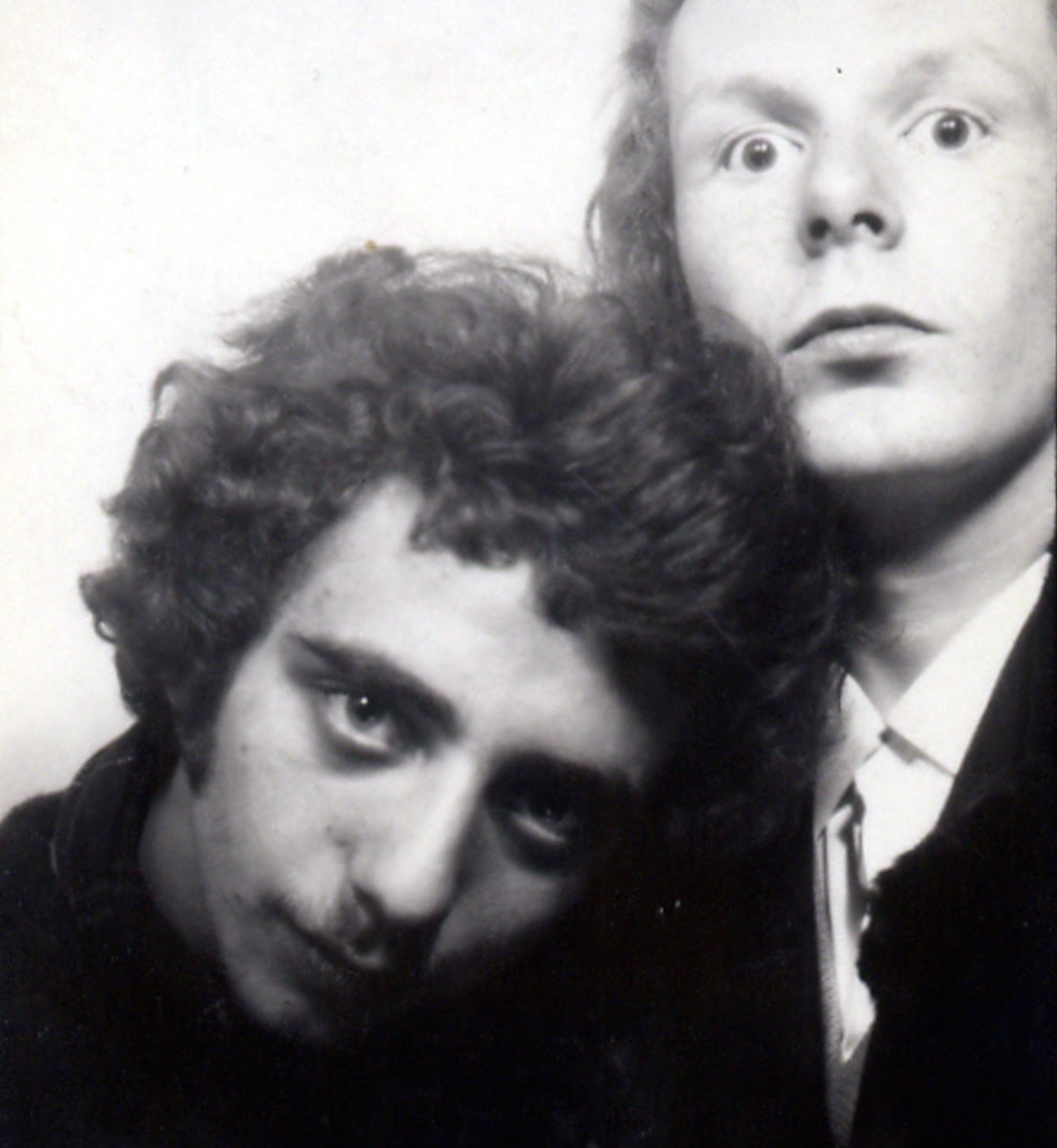 Peter May (right) with lifelong friend Stephen
                  Penn - as teenagers in the 1960s