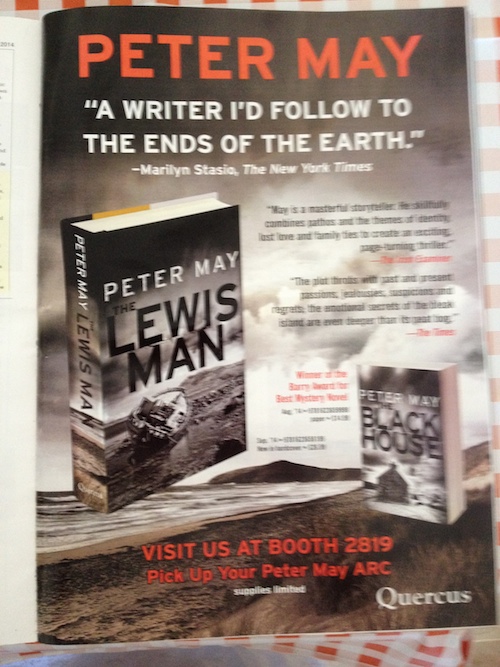 Peter May's Lewis Trilogy to be published in
                America