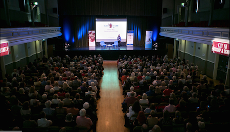 Albert Halls packed for
                      Peter May Event